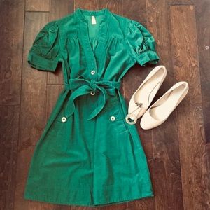 Anthropologie Emerald Green Maeve Dress - Size 12